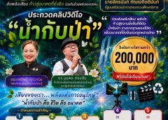  ขอเชิญชวนประชาชน นักศึกษา และบุคลากรในสังกัด สกร. ทั่วประเทศร่วมเป็นส่วนหนึ่งของพลังแห่งการอนุรักษ์ ผ่านการประกวดคลิปวิดีโอขับขานบทเพลง “น้ำกับป่า” เพื่อเทิดพระเกียรติสมเด็จพระนางเจ้าสิริกิติ์ พระบรมราชินีนาถ พระบรมราชชนนีพันปีหลวง